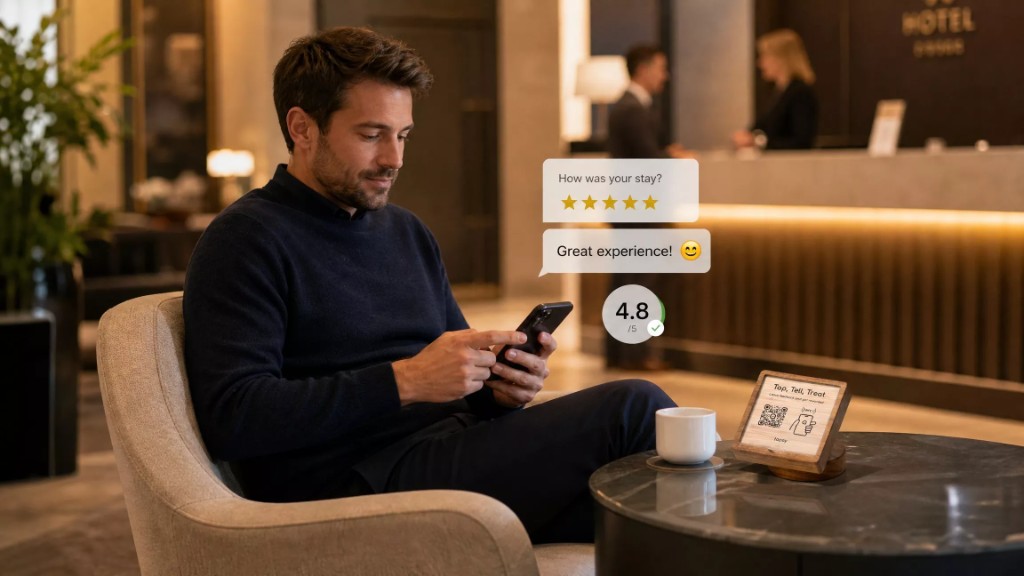 QR code feedback that customers can complete in seconds