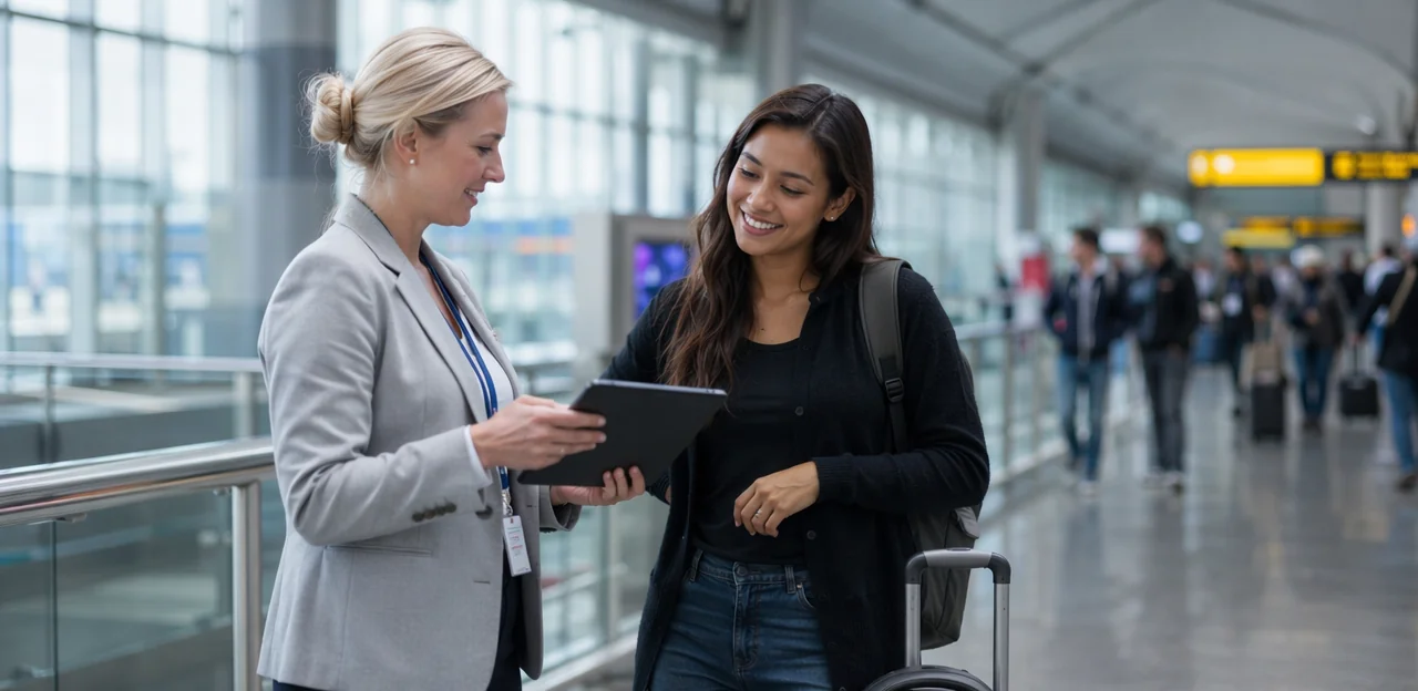 Uso de IA e análise para transformar feedback aeroportuário em ação