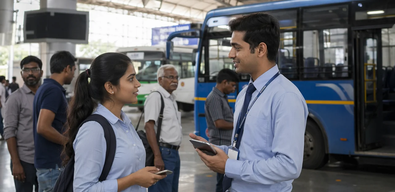 What to measure in a bus station feedback program