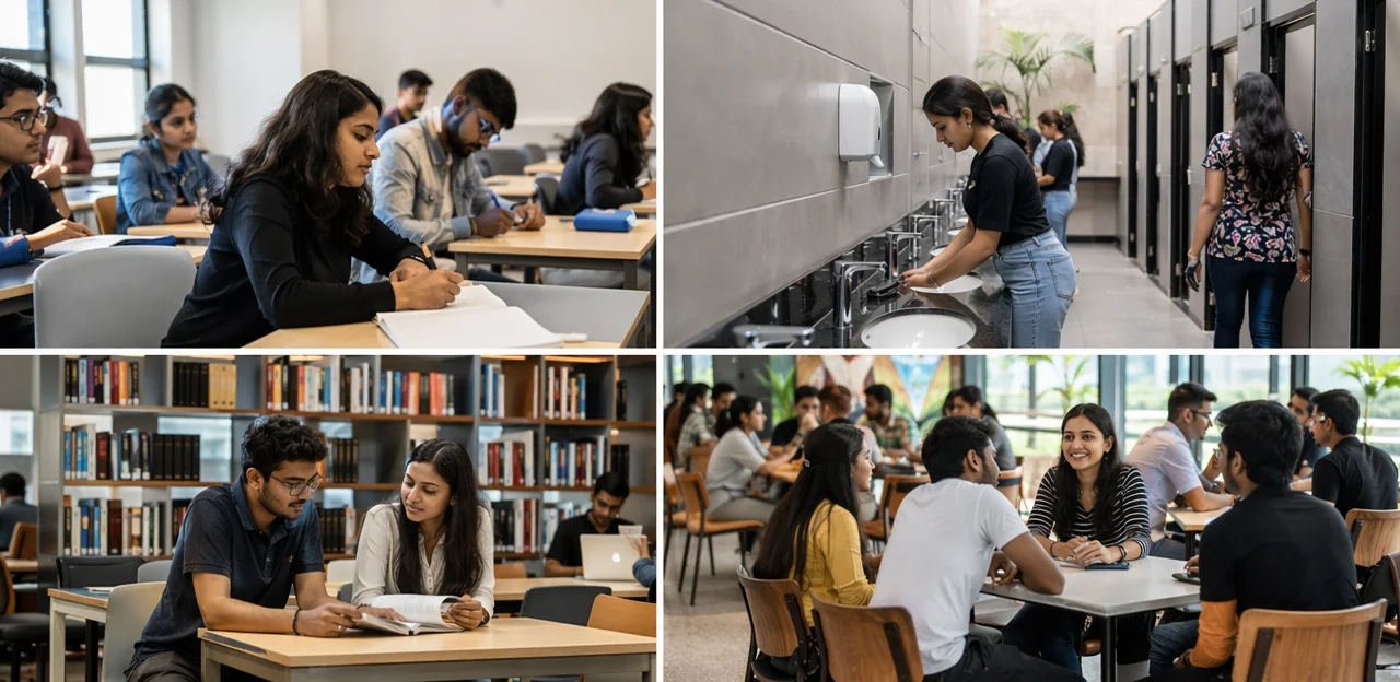 Was in Unterrichtsräumen, Toiletten, Bibliotheken und Cafés erfasst werden sollte