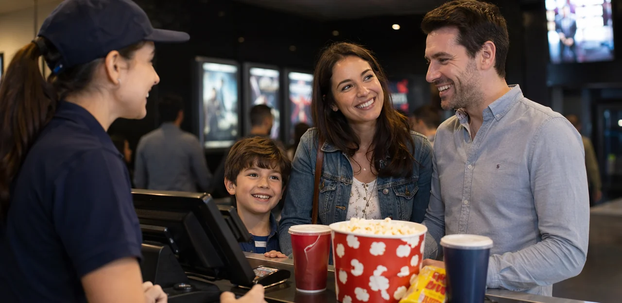 Questions de feedback cinéma sur les snacks, la confiserie et la valeur perçue