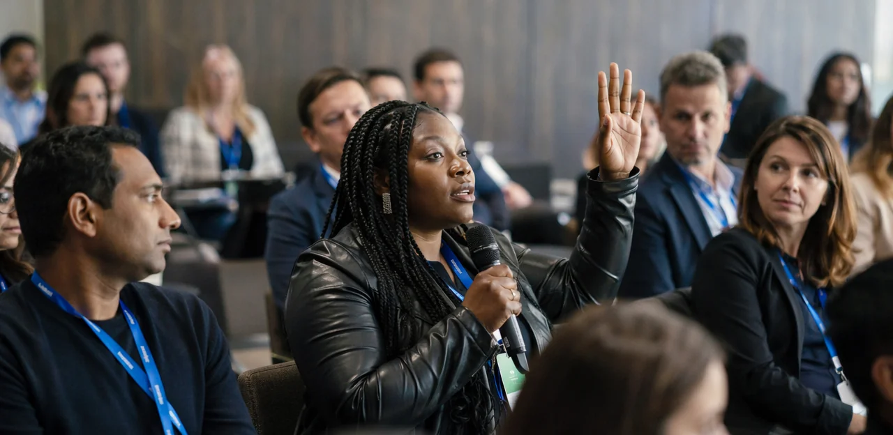 Conference session feedback: questions for speakers, content, and format