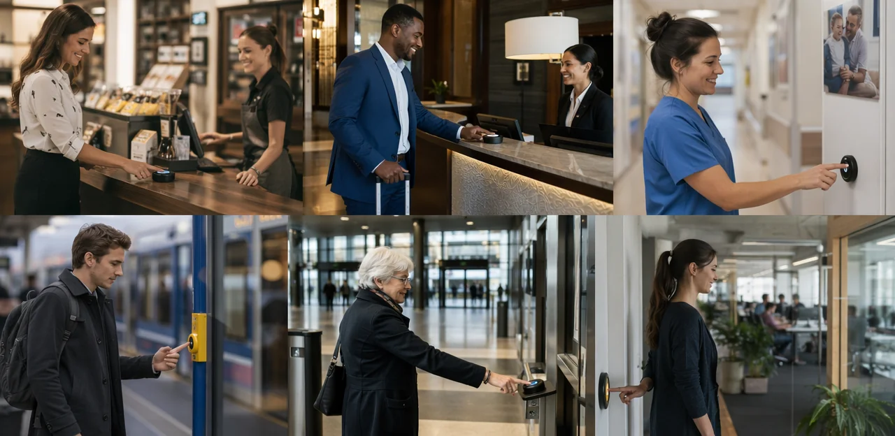 Dove vengono utilizzati i punti di feedback contactless nei vari settori