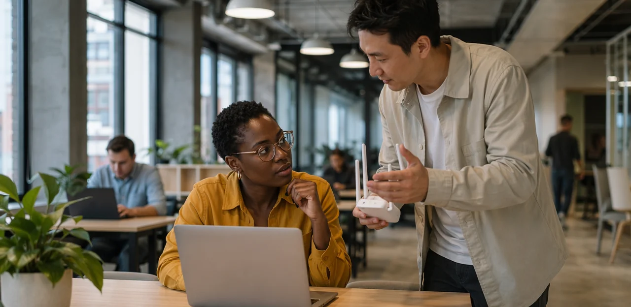 Best practices for handling Wi-Fi issues in coworking spaces