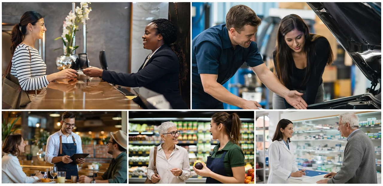 Customer feedback examples by operational area