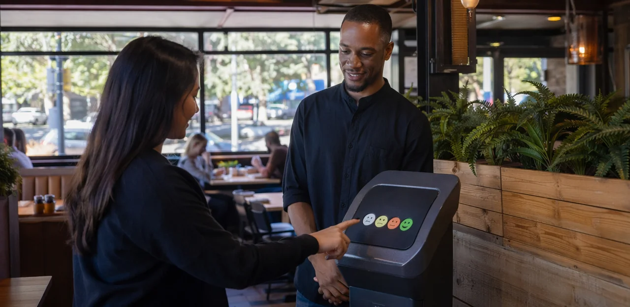 Qu’est-ce qu’un système de borne de feedback client pour restaurant ?