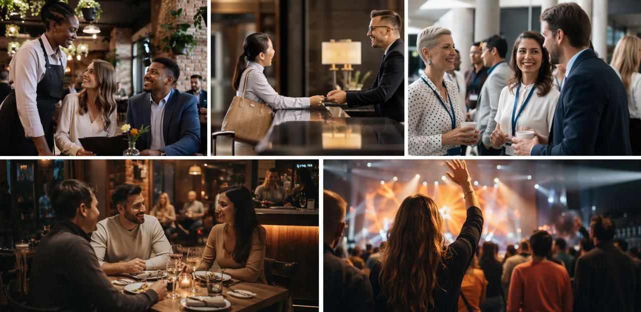 Customer feedback use cases for restaurants, hotels, events, and venues