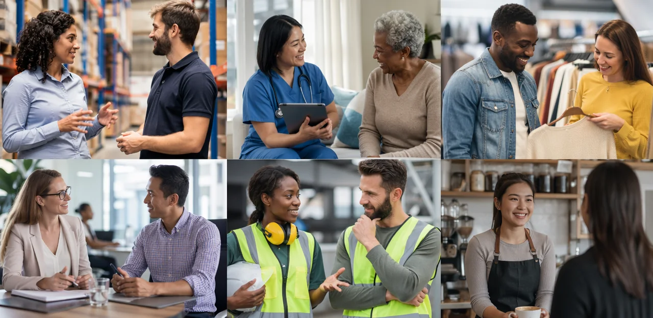 Aplicações entre setores e exemplos práticos