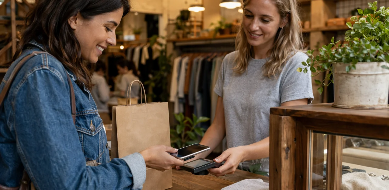 NFC- en QR-contactpunten in de loyaliteitsreis in de winkel