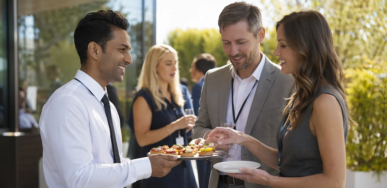 Vorlagen für Event-Feedback zu Catering und dem Erlebnis vor Ort