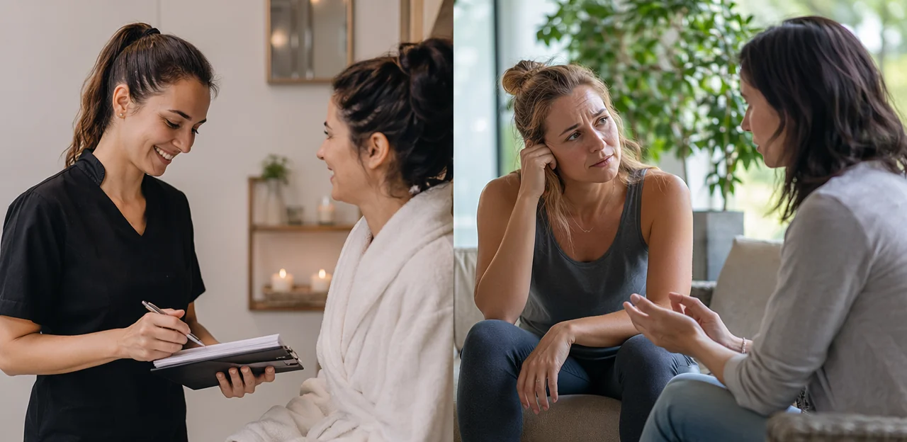 Feedback app vs no-app feedback for wellness clients
