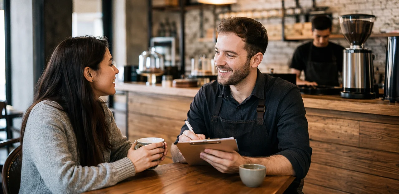 So gestalten Sie eine Kampagne „Gratiskaffee gegen Feedback“