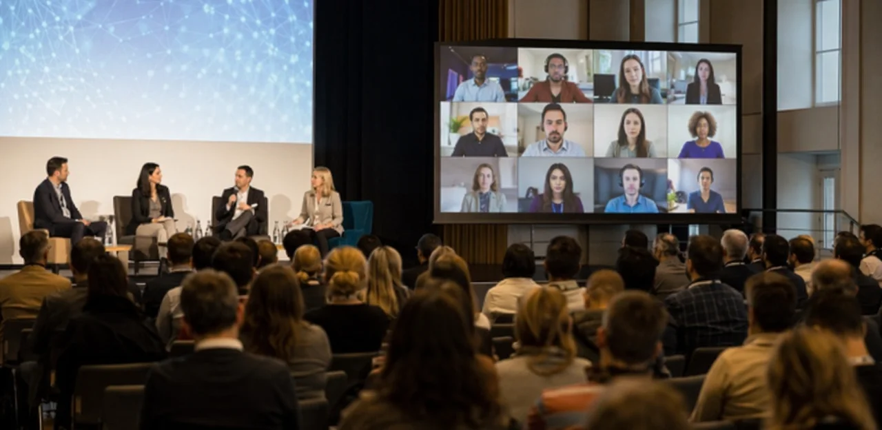 Feedback de eventos híbridos: medir a experiência presencial e online