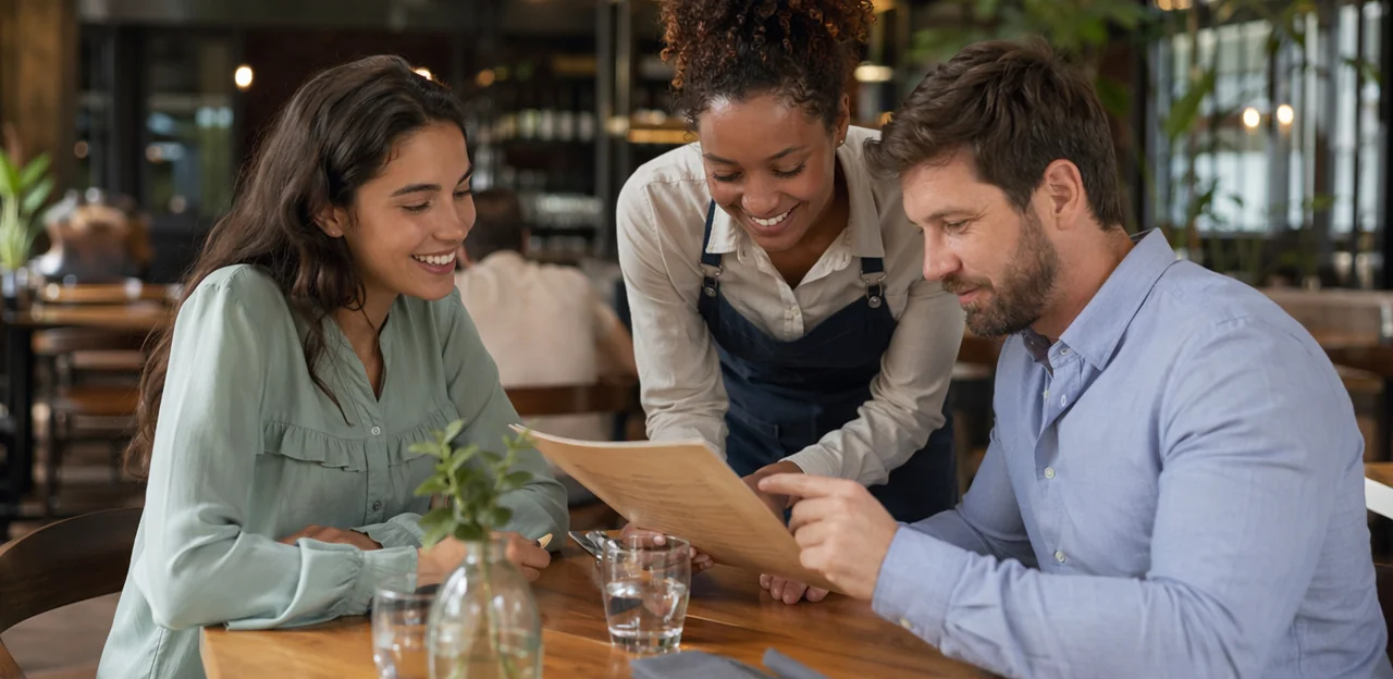 Pesquisa de feedback de cardápio para cafés e restaurantes
