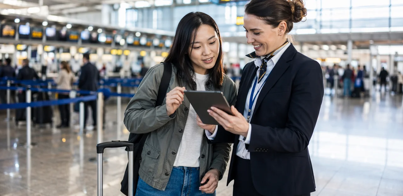 Feedback multilingüe para aeropuertos y centros de transporte internacional