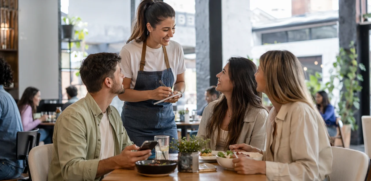 Feedback multilingue per ristoranti che servono turisti e clienti locali