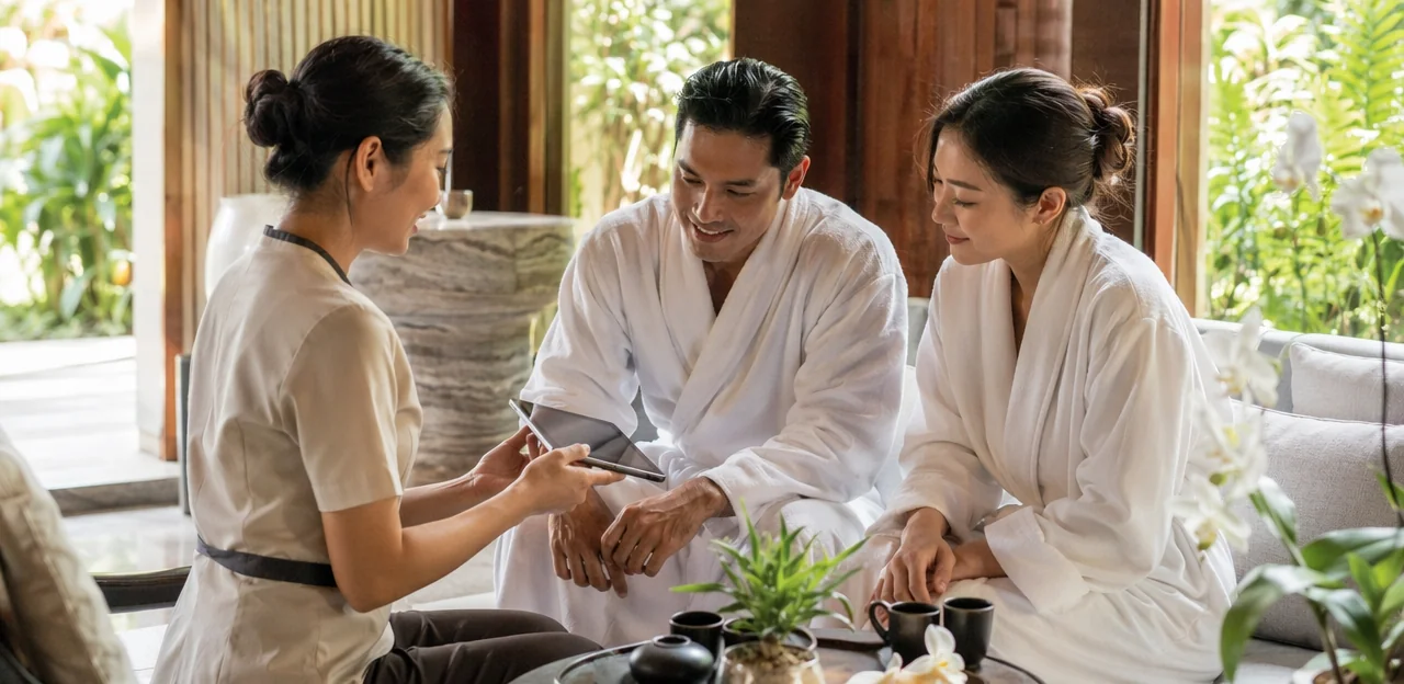 Multilingual spa feedback for hotels, resorts, and tourist areas