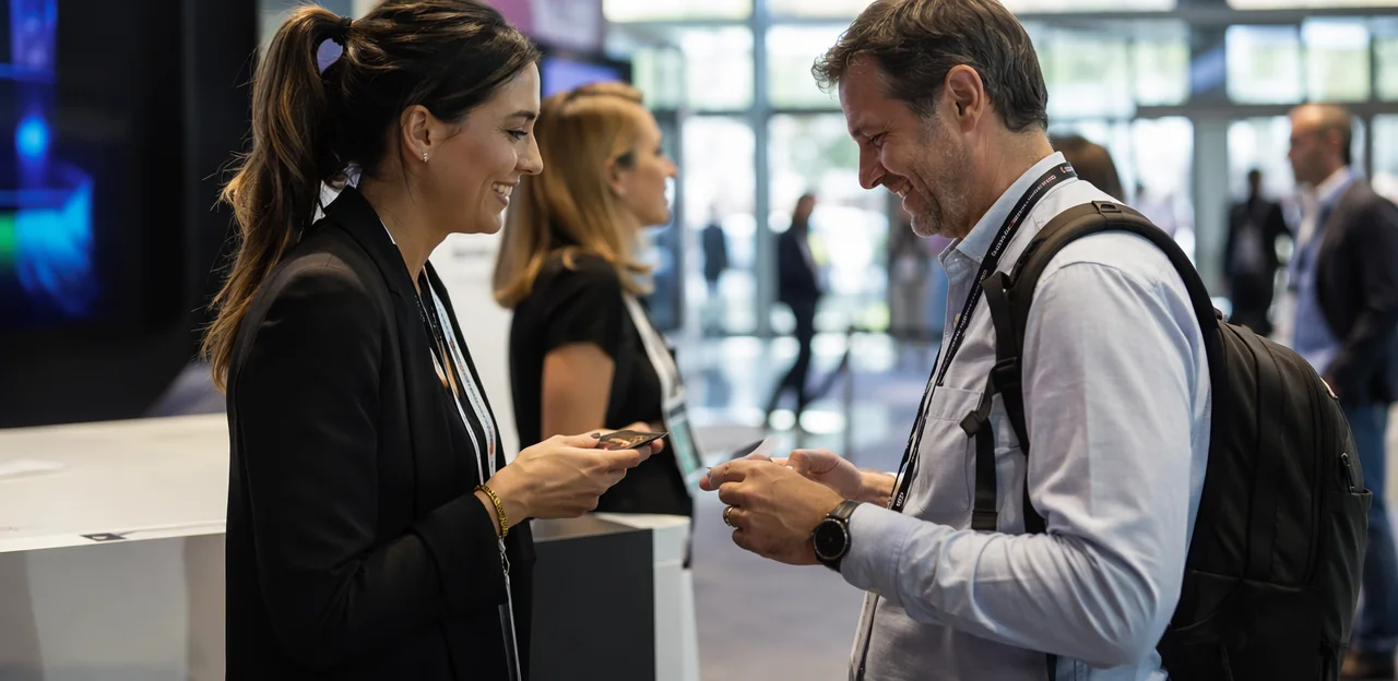 Casos de uso de alto valor para feedback com NFC para patrocinadores e expositores