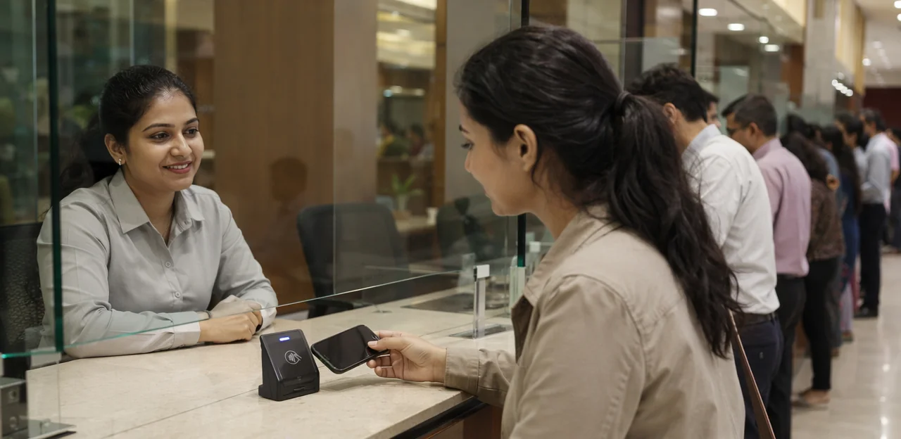 NFC-Feedback für Serviceschalter