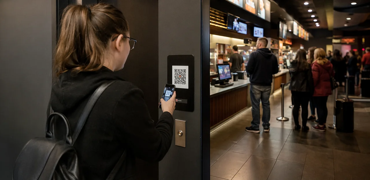 QR-codefeedback voor bioscopen: plaatsingsideeën voor uitgangen en horeca