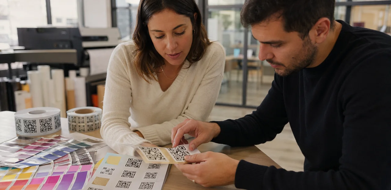 Scelte di design, stampa e materiali per adesivi QR affidabili