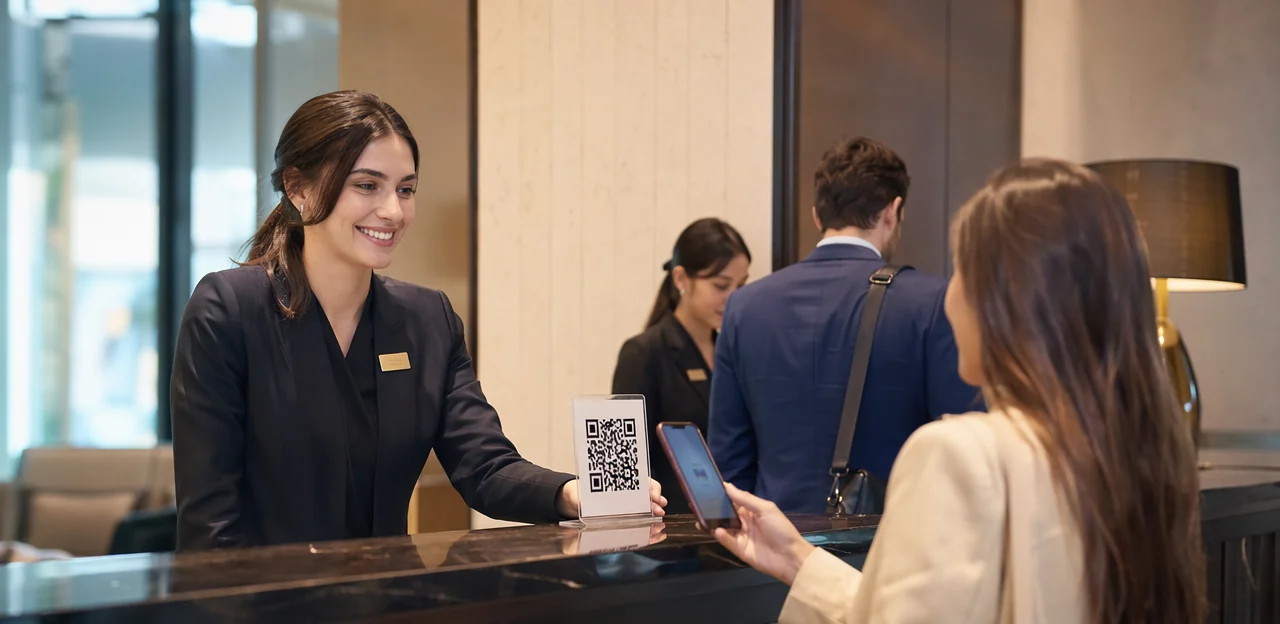 QR-code-enquête voor hotels
