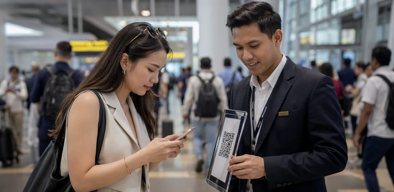 Feedback de viajantes por QR code: melhores locais em hubs movimentados