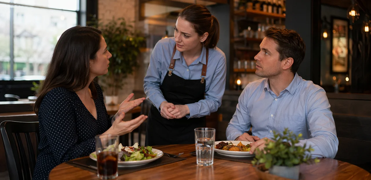 Restaurant Complaint Form for In-Service Recovery
