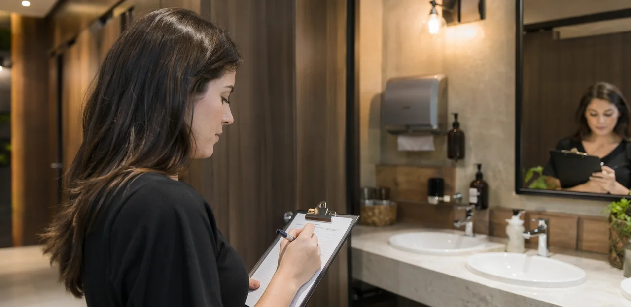 O que medir em uma estratégia de feedback sobre o banheiro do restaurante