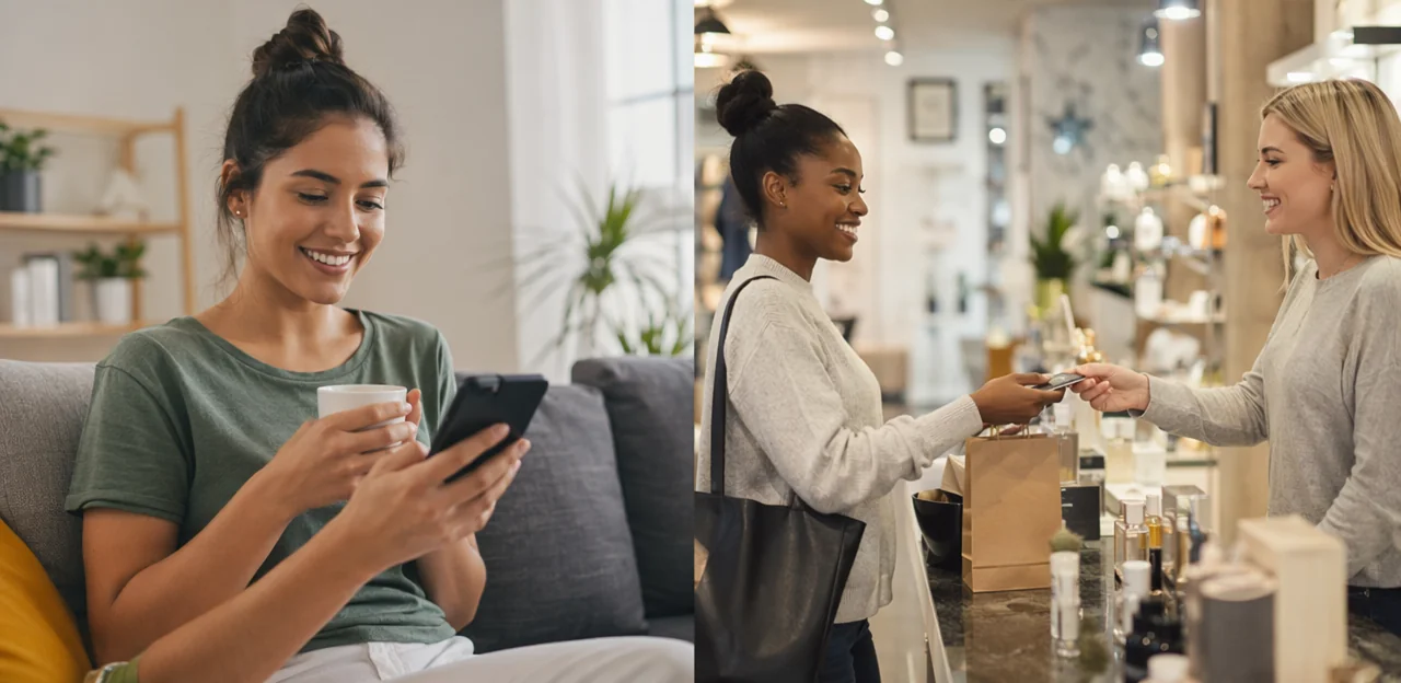 Online beloningsprogramma's versus beloningen op locatie
