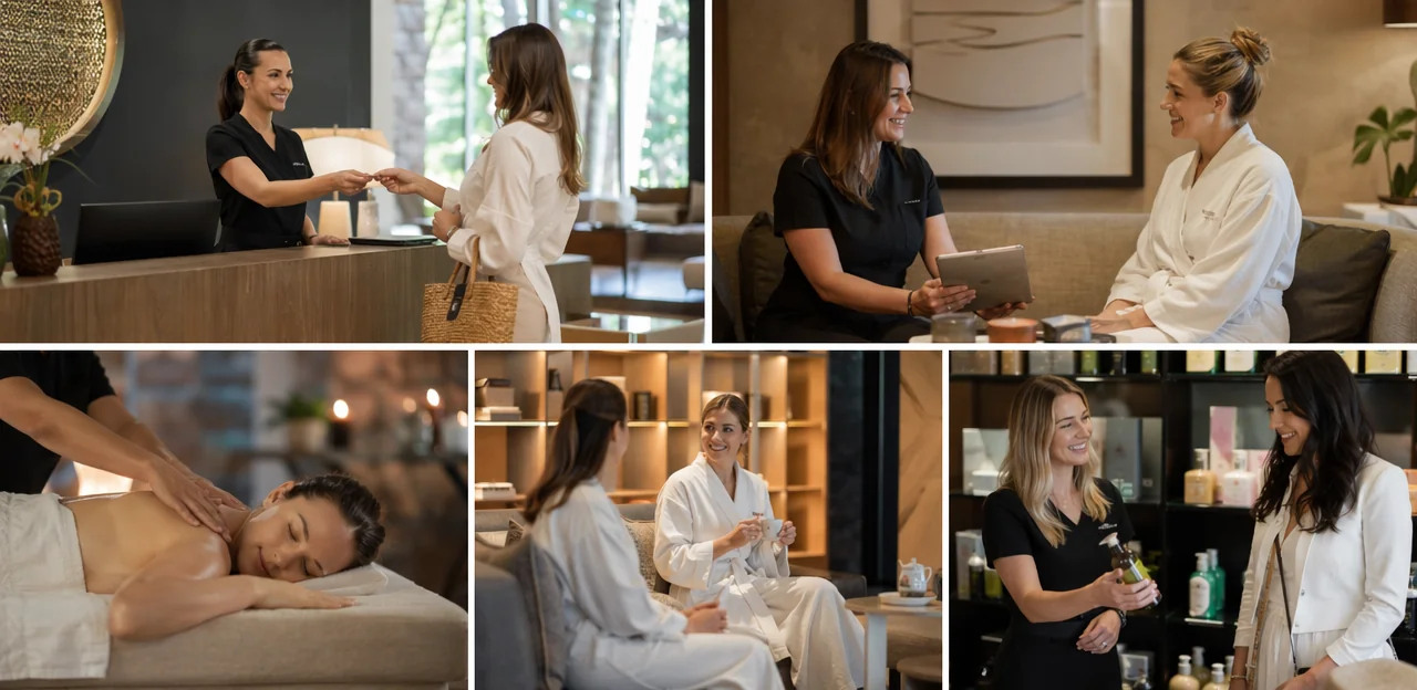 Spa Customer Feedback Examples by Service Touchpoint