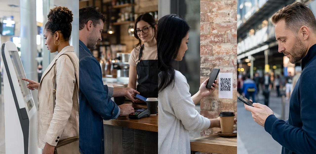 Elegir el formato adecuado: kioscos, NFC, QR y feedback móvil